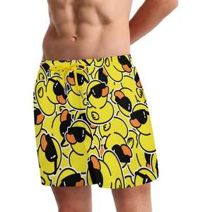 กางเกงขาสั้นว่ายน้ำราคาถูก น้ำหนักเบา ผลิตจากโพลีเอสเตอร์ 100% สไตล์ไฮสตรีท แห้งเร็ว เหมาะสำหรับใส่ไปทะเลในฤดูร้อน พิมพ์ลายแบบรีดร้อนตามสั่ง - Product Image 1