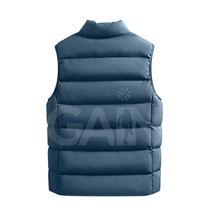 Precio bajo, alta calidad, logotipo personalizado impreso, chaleco acolchado para hombre, chaleco acolchado personalizado de talla grande para hombre - Product Image 2