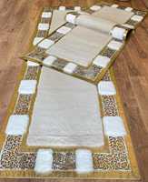 Ensemble de tapis et de moquettes Adiva en cuir turc moderne, fabriqué à la machine, tissé jacquard, résistant aux taches, pour usage domestique
