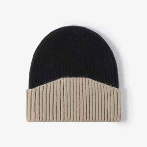 Designer Logo <b>Winter</b> Knitted <b>Hat</b> Acrylic Fabric Beanie Caps Brimless <b>Hats</b> for <b>Men</b> and Women - Product Image 1