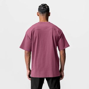 Camisetas de Manga Corta para Hombre, Cuello Redondo, Algodón de Alta Calidad, Estilo Deportivo, Tallas Grandes, Ropa de Gimnasio, Venta al Por Mayor, S-XXL 2025 - Product Image 2
