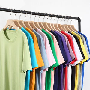 ผ้าฝ้ายไม้ไผ่ออร์แกนิคสำหรับผู้ชายผ้าฝ้ายโอเวอร์ไซส์พิมพ์ลายโลโก้เปล่าสีดำล้วนออกแบบได้ตามต้องการน้ำหนักมาก100% - Product Image 1