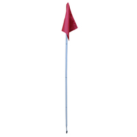 Bandera de Esquina de Fútbol Plegable Blanca de Alta Calidad de 25 mm con Estaca para el Suelo, Logotipo Personalizado, Equipo de Entrenamiento, Fabricante Indio, 5 pies