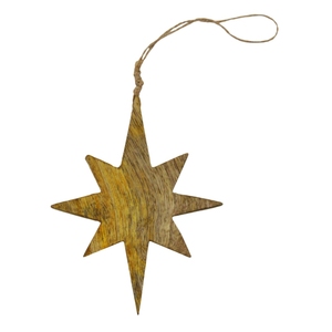 Decoración colgante de pared cruzada de madera de estilo clásico hecho a mano para suministros de Navidad y fiestas - Product Image 5