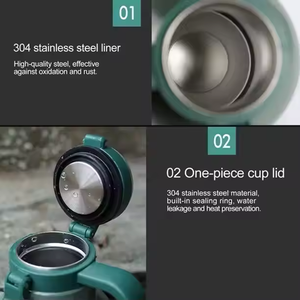 Vaso Térmico Promocional GripTherm de Acero Inoxidable, Moderno, Hecho a Mano, con Personalización Bordada - Product Image 3