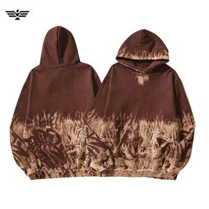 Sudadera con capucha larga para mujer, superventas, estilo callejero desgastado a mano, diseño de punto, Color personalizado, sudadera de algodón 2025, 100% - Product Image 4