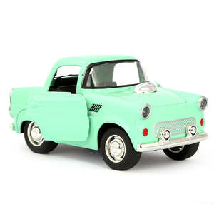 Voiture en métal à friction - Cyan - Product Image 2