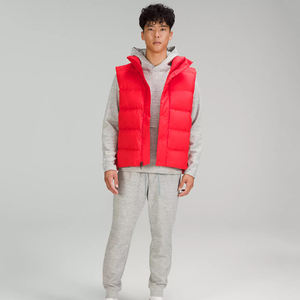 Mens Winter <b>Puffer</b> Vest High Quality Polyester <b>Thin</b> Warm Sleeveless <b>Jacket</b> Stand Collar Custom Logo Outerwear Windproof - Product Image 2