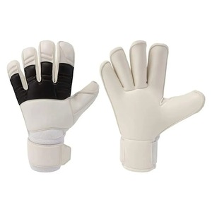 Flexible Fit Leather <b>Gloves</b> for Goalkeepers Providing Comfort <b>Grip</b> and Agility for Quick Football Reactions Outdoor Use - Product Image 1