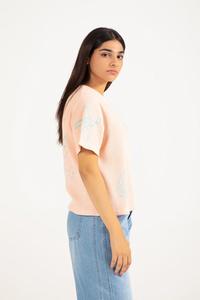 Camiseta Holgada de Verano para Mujer, Ecológica, con Estampado Gráfico - Product Image 5