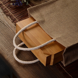 <b>Jute</b> Tote <b>Bag</b> Medium 30-50cm Rope Handle Office Supplies <b>Shopping</b> <b>Bag</b> - Product Image 3
