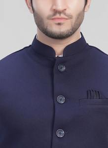 Gilet bleu marine pour homme, très vendu, pour le travail, les réunions d'affaires, les mariages et les fêtes, disponible à un prix compétitif - Product Image 4