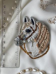 Classic Design Top Quality Wholesale Handmade Casual and Party Wear Beaded Fashion <b>Jewelry</b> Brooches by glowin fashion - Product Image 2