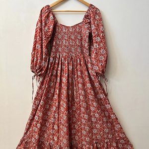 Vestido informal de aspecto perfecto, diseñador de noche moderno, vestido Maxi de primavera y verano, conjuntos de ropa de playa de tela de algodón Natural - Product Image 1