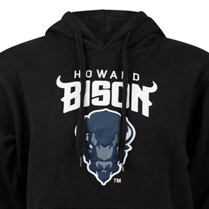 Sweat à capuche Howard University BISON Premium 100% coton polaire coupe-vent HBCU Impression personnalisée sur écran Doublure lavée Hiver - Product Image 3