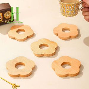 ชุดที่รองแก้วรูปดอกไม้ไม้ไผ่ธรรมชาติทำมือ5ชิ้นชุดที่รองแก้วเป็นมิตรกับสิ่งแวดล้อมชุดของตกแต่งโต๊ะจากเวียดนาม - Product Image 6