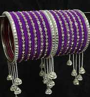 Kundan traditionnel Jhumka bracelet ensemble multi-perle fil indien faveur de mariage Haldi Punjabi Chuda bracelets de mariée à la mode