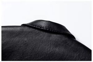 2024 OEM Service Customized Top Quality <b>Men's</b> Leather <b>Jackets</b>, Autumn <b>Suede</b> Solid Color <b>Men's</b> <b>Jacket</b>, Simple Leather <b>Jacket</b>. - Product Image 3