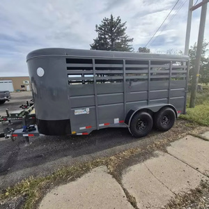 Cheap Affordable <b>Farm</b> Animal <b>Trailer</b> for Sale Ready to Ship Heavy Duty Supplier - Product Image 1