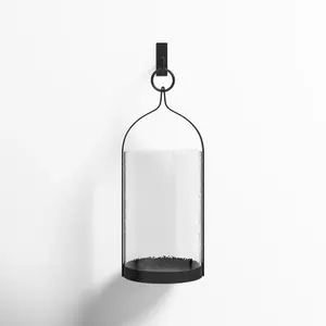 Squires Atrium Linterna de vidrio de metal hecha a mano con tres portavelas para decoración del hogar Bodas de Navidad empaquetadas en caja - Product Image 4