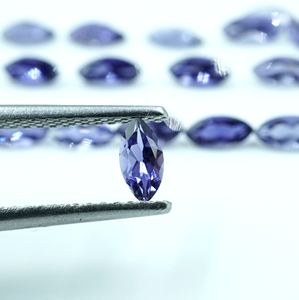 Iolite ธรรมชาติเหลี่ยมเพชรพลอยรูปร่างอัญมณีขนาดสอบเทียบ - Product Image 4