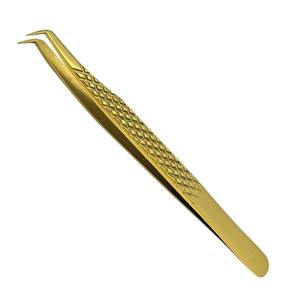 Pince à épiler en acier inoxydable pour extension de cils avec logo personnalisable, personnalisation gratuite du logo - Product Image 3