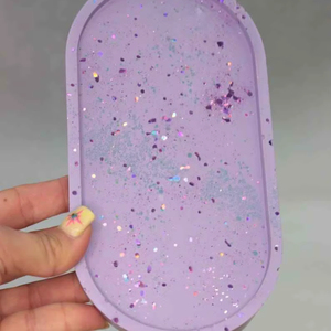 Resin Decorative <b>Tray</b> in Multiple Colors Cosmetic <b>Organizer</b> Home Decor Oval Resin <b>Tray</b> Vanity <b>Tray</b> High Quality - Product Image 1