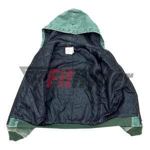 Custom Made <b>Men</b> Distressed Over Sized Acid Wash <b>Hoodies</b> Blank <b>Dark</b> <b>Grey</b> Acid Vintage Washed <b>Hoodies</b> Cotton Material OEM - Product Image 5