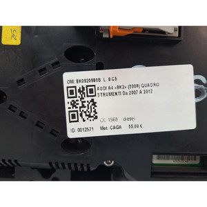 AUDI A4 Avant (8K5) 8K0920980B (08>15) โครงสร้างเครื่องบันทึกความเร็ว - Product Image 5
