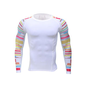 เสื้อกันผดผื่นสำหรับเล่นกีฬาผ้าสแปนเด็กซ์โพลีเอสเตอร์ระบายอากาศสำหรับผู้ใหญ่ - Product Image 2