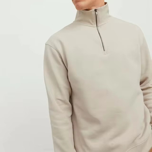 เสื้อกันหนาวมีฮู้ดแขนยาวมีซิปครึ่งปกตั้งใหม่สำหรับผู้ชายเสื้อกันหนาวมีฮู้ดเป็นมิตรกับสิ่งแวดล้อมสำหรับผู้ชาย - Product Image 5