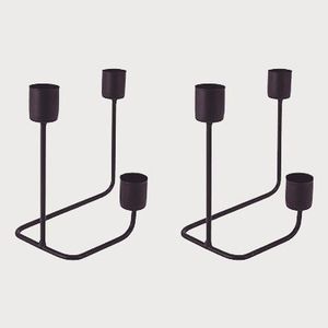 New Product Ideas 2025 Wrought Iron Candlestick Holders Black Metal Iron Taper Candle Holder <b>Vintage</b> Candle <b>Stick</b> Candle Holder - Product Image 5