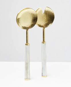 Precio de fábrica, superventas, último diseño, acero hecho a mano con acabado dorado chapado en oro, juego de cubiertos dorados, utensilios de cocina, herramientas para ensaladas - Product Image 2