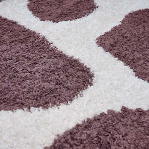 Netline Home Moodi Shaggy <b>Purple</b> Nimbus <b>Rug</b>-Classic Handmade Polyester Hallway Runner 4m Wide Teen-Friendly Design - Product Image 3