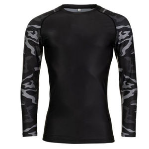 Vente en gros MMA BJJ Rash Guard personnalisé à séchage rapide Sublimation Rash Guard respirant Sportswear Polyester de haute qualité pour adultes - Product Image 2