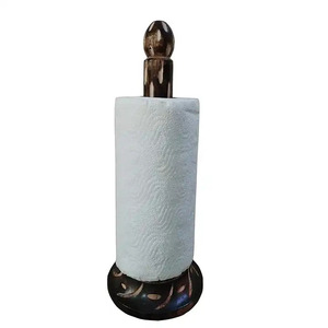 Best Selling 2025 Wooden <b>Tissue</b> Holder With Custom Design for Living Room Tabletop Decorative <b>Tissue</b> <b>Paper</b> Roll Holder - Product Image 3