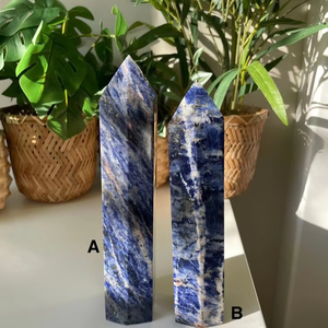 Tự Nhiên Sodalite Tháp 2-4 Inch Đánh Bóng Màu Xanh Pha Lê Điểm Chữa Bệnh Đá Số Lượng Lớn Bán Buôn Loose Đá Quý Pha Lê Cây Đũa Phép - Product Image 4