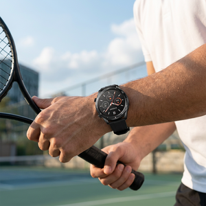 Montre connectée LEMFO AK61, écran tactile AMOLED de 1,39 pouce, carte SIM, réponse aux appels, moniteur de fréquence cardiaque, étanche IP68, montre de fitness unisexe - Product Image 5