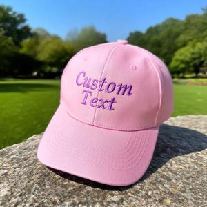 Casquette de baseball personnalisée avec logo brodé Casquette de golf en sergé de coton doux Imperméable Imprimé Fermeture flexible-pour enfants hommes femmes - Product Image 1