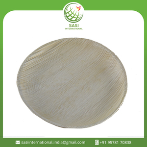 Fabricante indio 100% Vajilla desechable de hoja de palma natural Platos redondos de hoja de palma biodegradables para fiesta - Product Image 2