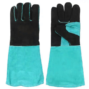 Soudeuse à main en cuir de vachette fendue à doublure en polaire complète Gants de sécurité en cuir industriel TIG Équipement de protection individuelle durable pour - Product Image 2