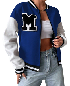 Rétro pour Blouson aviateur Design Personnalisé Unisexe avec Col Montant et Logo Avant Toile Tissu Modern Twist - Product Image 3
