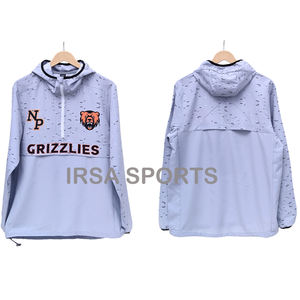 เสื้อฮู้ดพิมพ์โลโก้ตามสั่ง ผ้าฝ้าย 100% ระบายอากาศได้ดี ไซส์ XS สำหรับผู้ชายและผู้หญิง ผ้าฟลีซแบบสวมหัว มีซิป รับผลิตแบบ OEM/ODM ปักลายได้ - Product Image 6