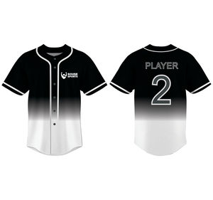 Maillot de baseball et de softball personnalisé, design de sublimation dégradé, uniforme d'équipe professionnelle avec logo, nom et numéro, OEM, chemises respirantes - Product Image 5