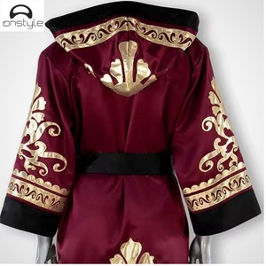 เสื้อคลุมมวยผ้าซาตินสำหรับผู้ใหญ่ระบายอากาศได้ดีเป็นมิตรกับสิ่งแวดล้อมโลโก้และลายพิมพ์ - Product Image 3