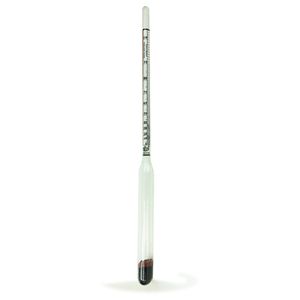 Medidor de Concentración - Alcoholímetro de Vidrio de Doble Escala 0-100 Gay-Lussac 10-44 con Estuche Protector de Plástico, Modelo para Elaboración de Cerveza - Product Image 1
