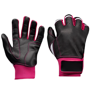 Customizable Leather Baseball <b>Batting</b> <b>Gloves</b> for Unisex Adjustable Hook Loop Closure Durable Breathable Low MOQ Personalized - Product Image 4