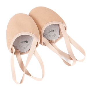 Chaussons de danse en toile personnalisés à bout fendu avec sangle élastique, légers, flexibles et confortables pour la pratique des filles et des femmes - Product Image 3
