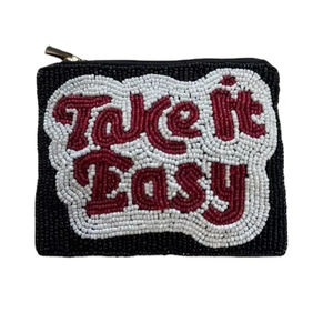 กระเป๋าซิปขนาดเล็กทำด้วยมือที่ทันสมัยพร้อมลายปักลูกปัดน่ารักทันสมัยและการออกแบบที่ทันสมัยสวยงามในรูปลักษณ์ที่หรูหรา - Product Image 1