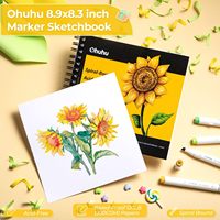 Coffret cadeau Ohuhu Ensemble de marqueurs à alcool 72 couleurs 16 feuilles de coloriage 8 stylos à lignes fines et carnet de croquis pour adolescentes Gi de Noël